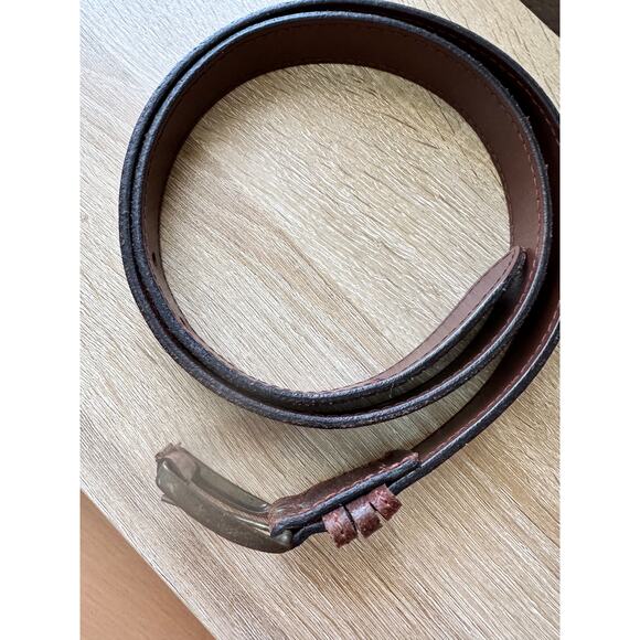 Brown Leather Belt - XL - 42" Length - Picture 10 of 11